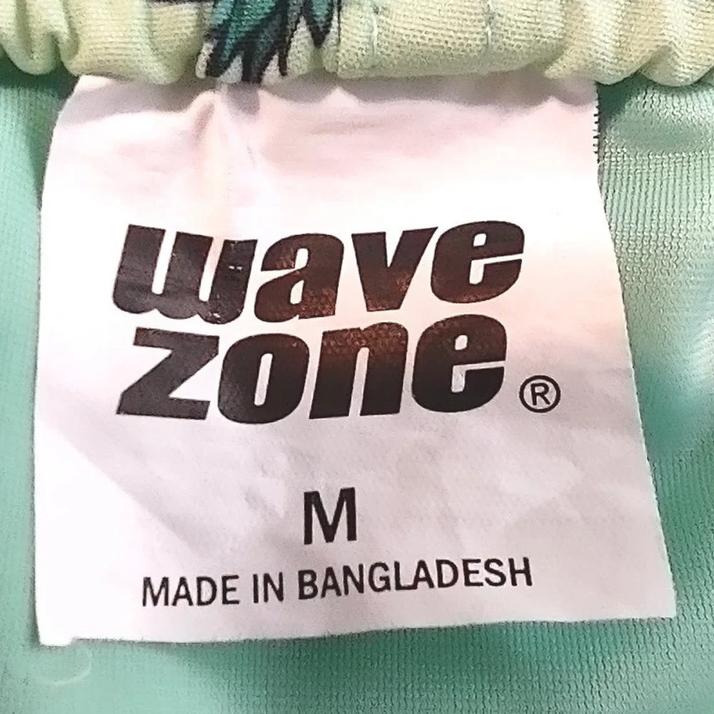 Swimsuit Wave Zone Medium 32/34 Mens Pineapple Bathing Suit Green Swim Shorts‎